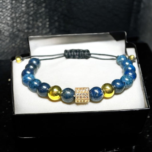 Hexagonal Lapis Lazuli & Gold