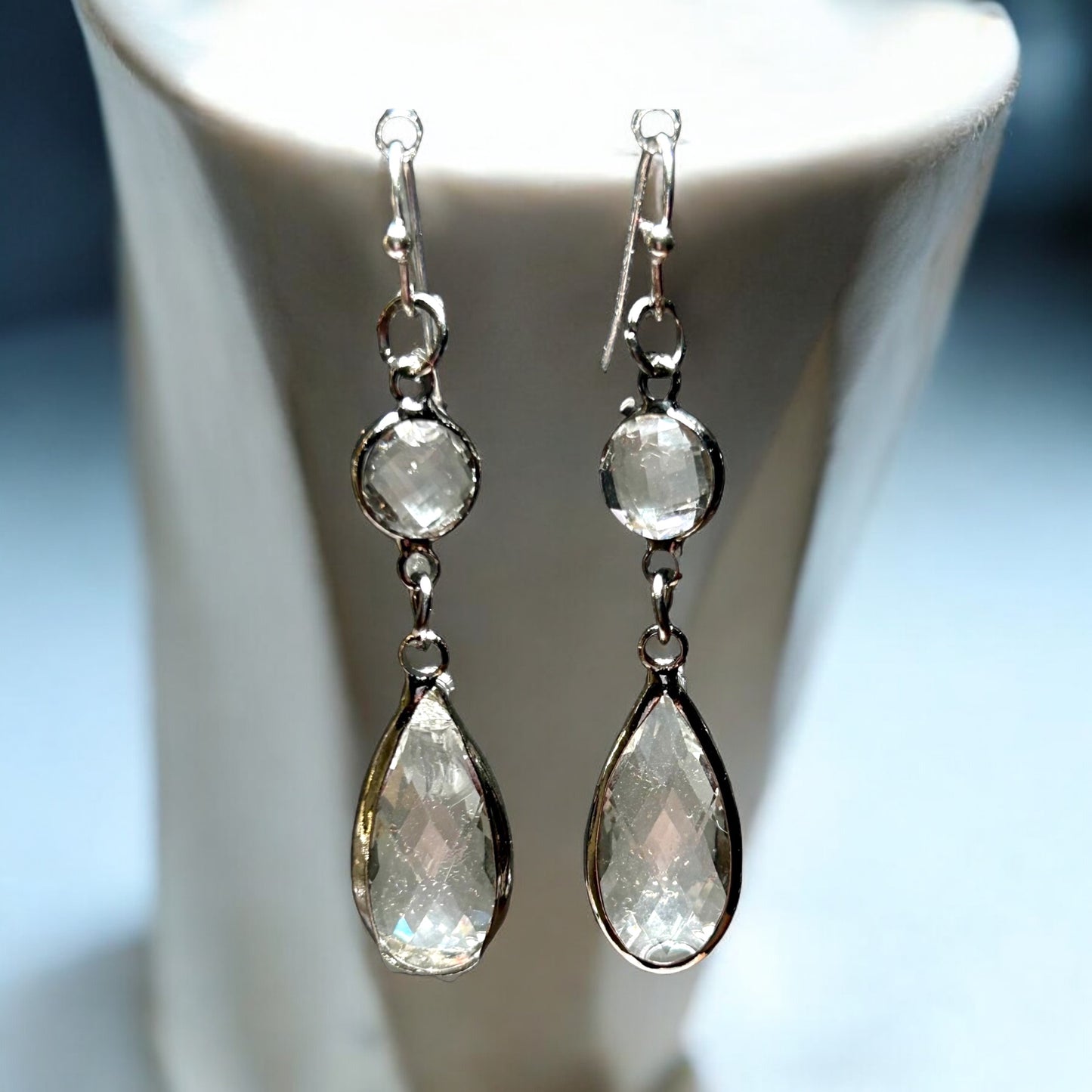 Quartz Drop Earrings