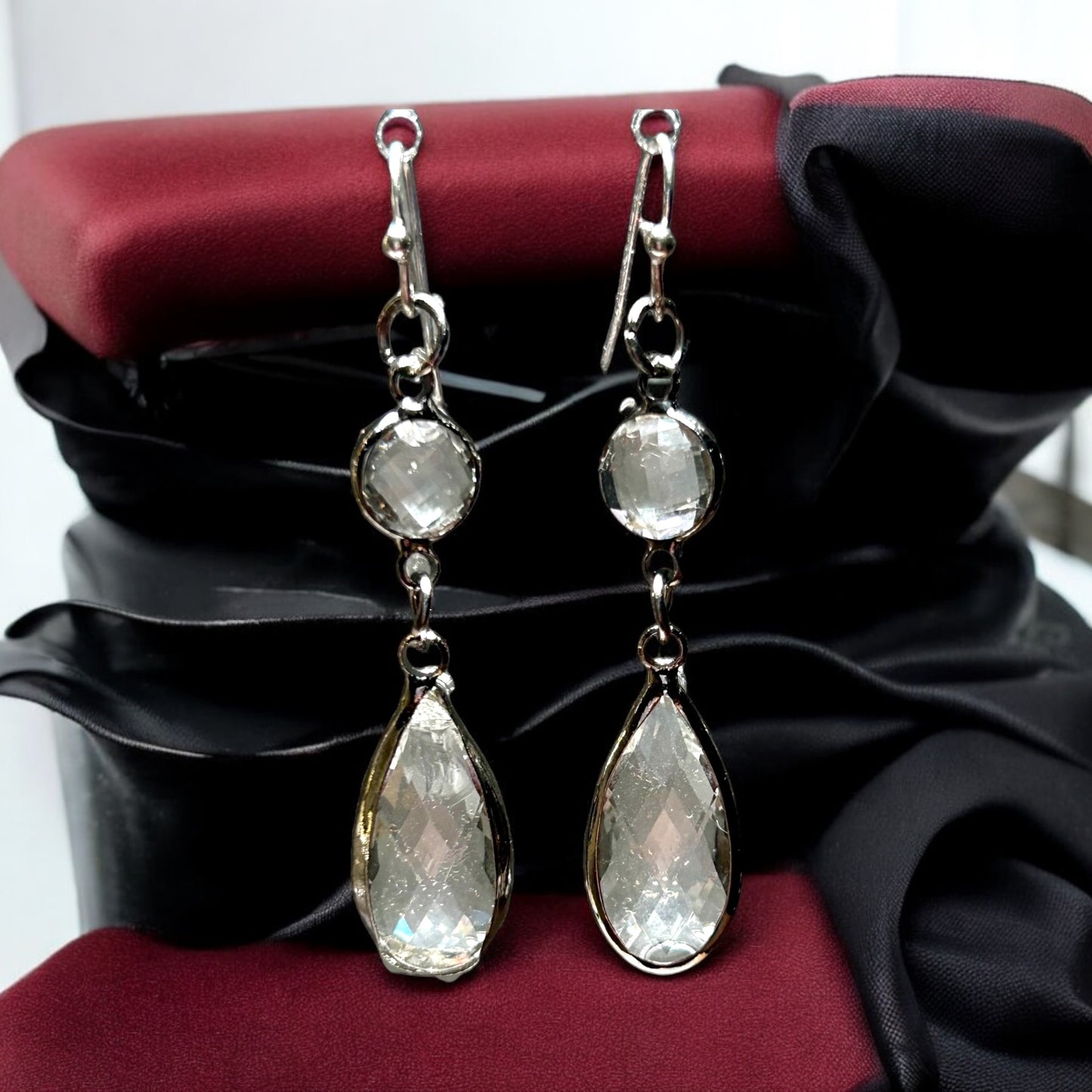 Quartz Drop Earrings