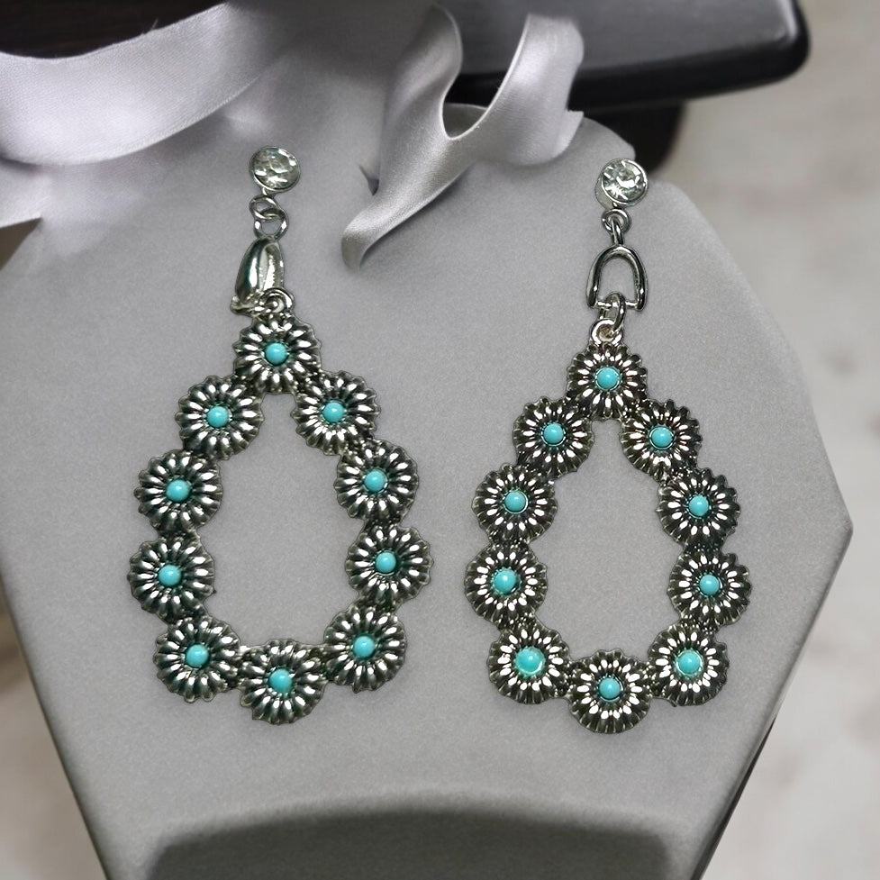 Silver and Turquoise Earrings