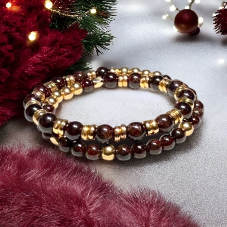 Elegant Garnet Wrap