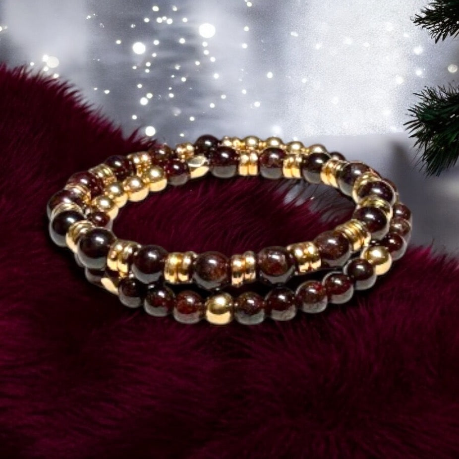 Elegant Garnet Wrap