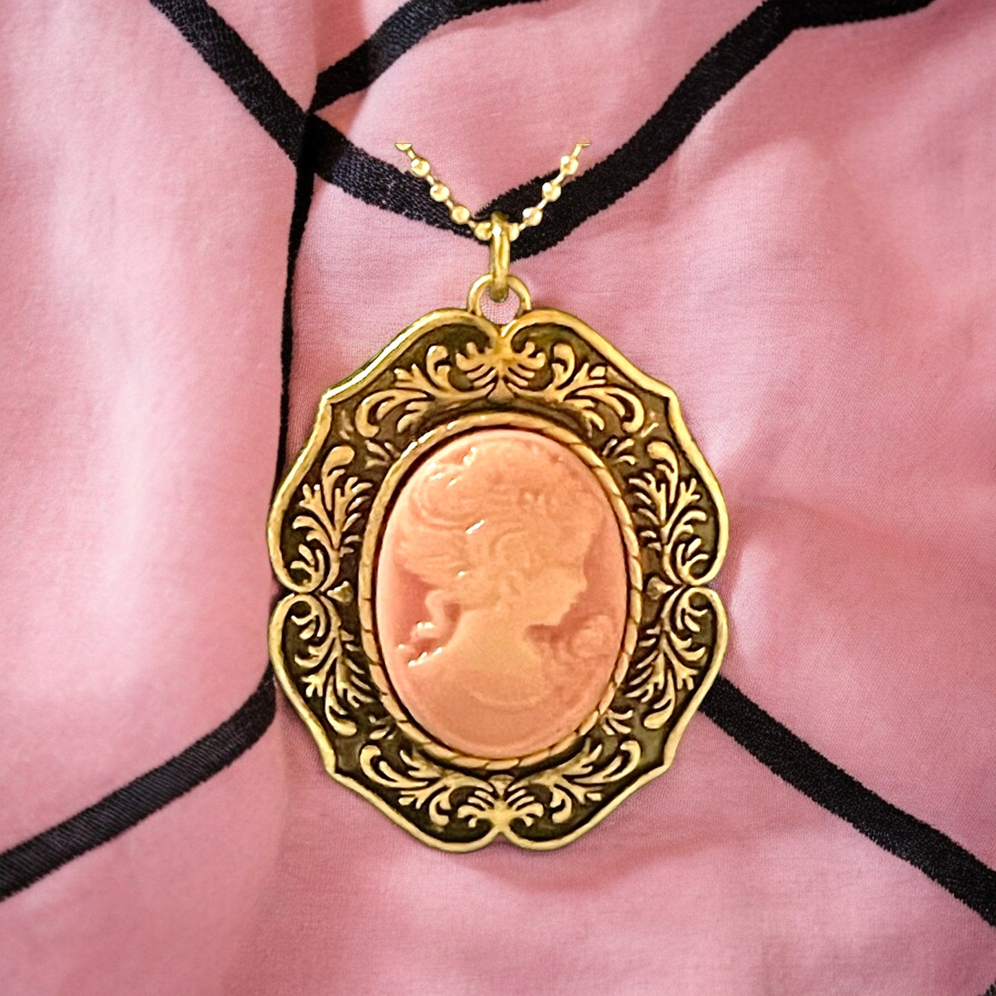 Ornate Cameo Necklace