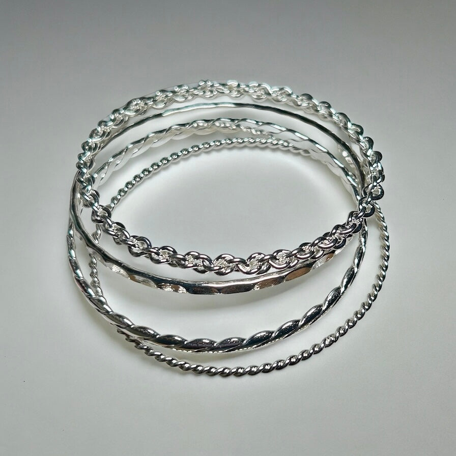 Silver Bangles