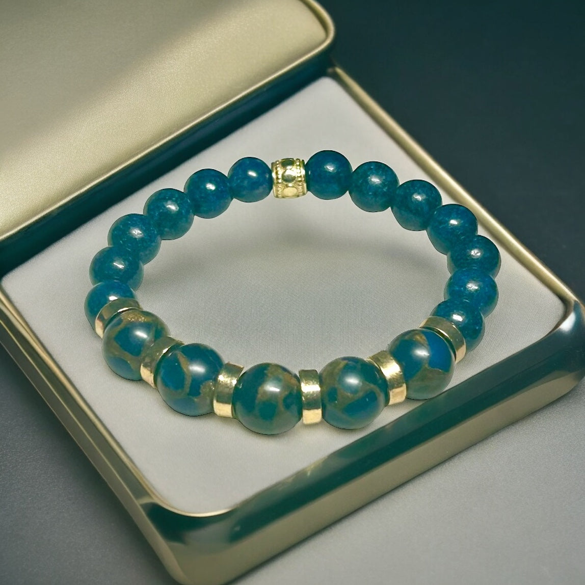 Imperial Jasper & Lapis Bracelet