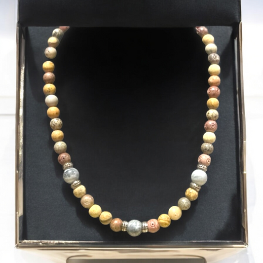 Unisex Jasper Necklace