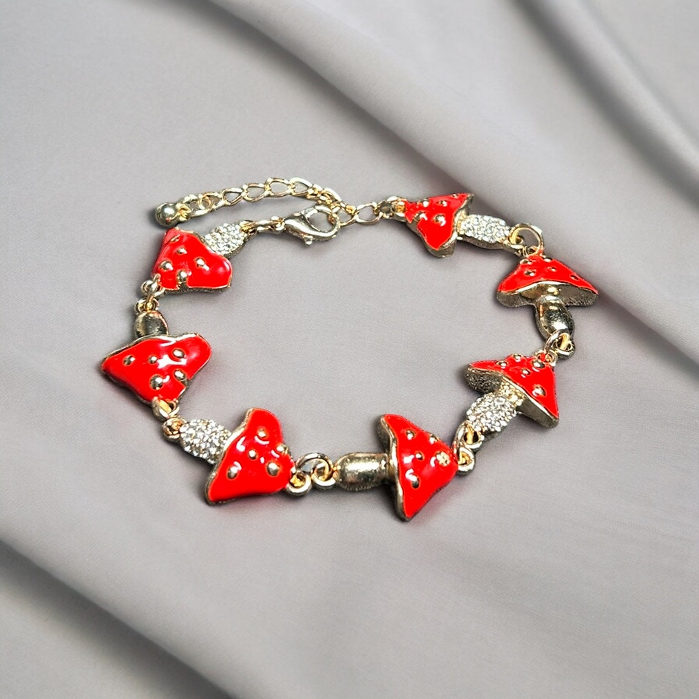 Mushroom Chain Bracelet