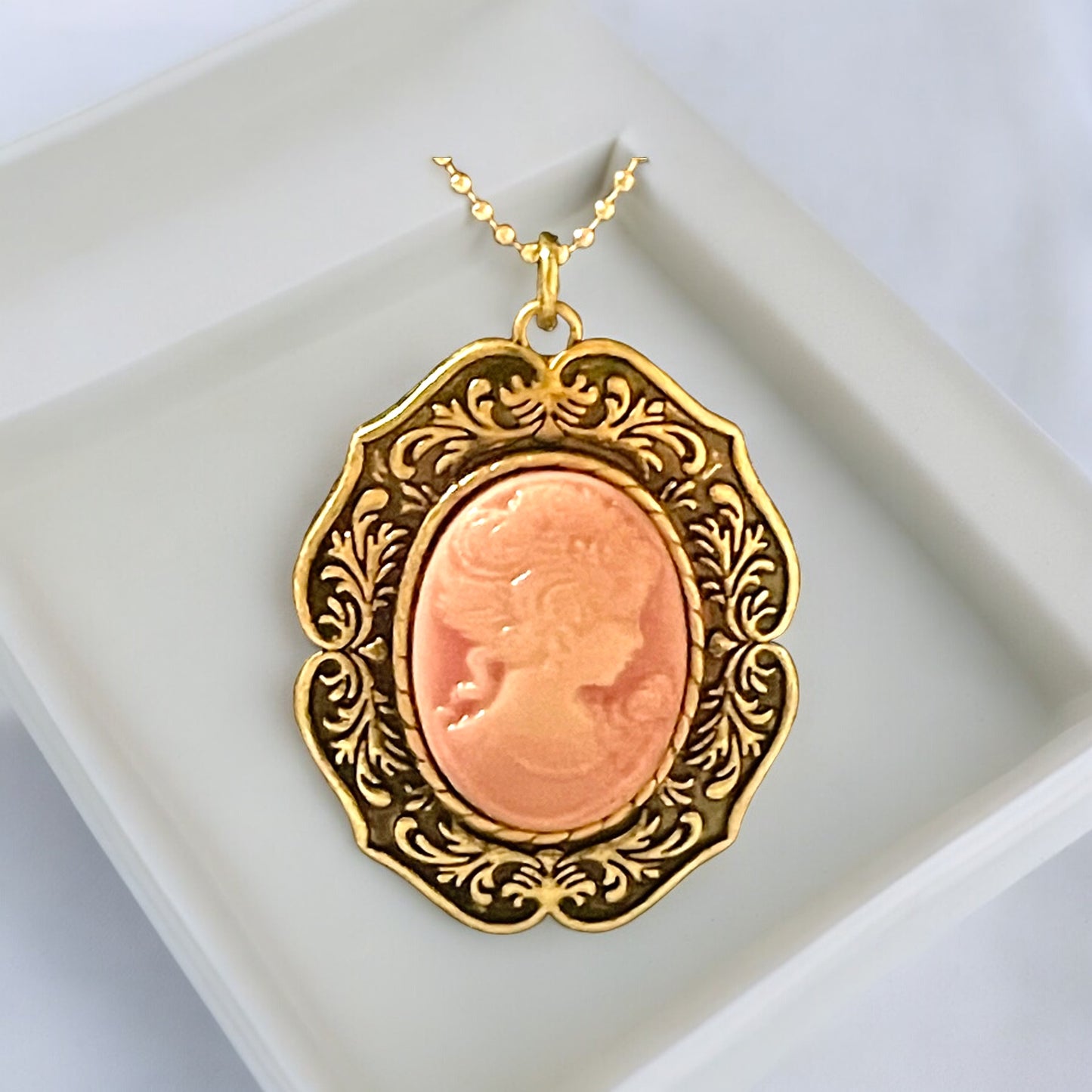 Ornate Cameo Necklace