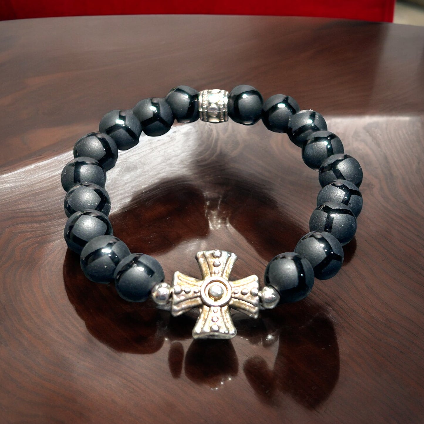 Ornate Cross Black Onyx