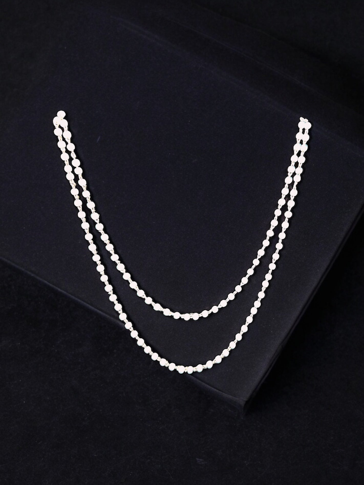 Long Chain Pearl Necklace