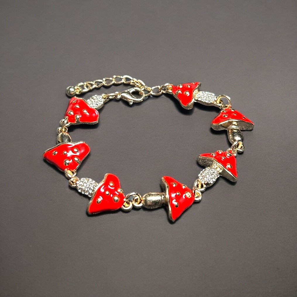 Mushroom Chain Bracelet