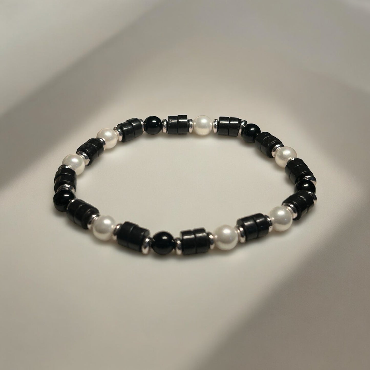 Pearl and Agate Heishi for Men