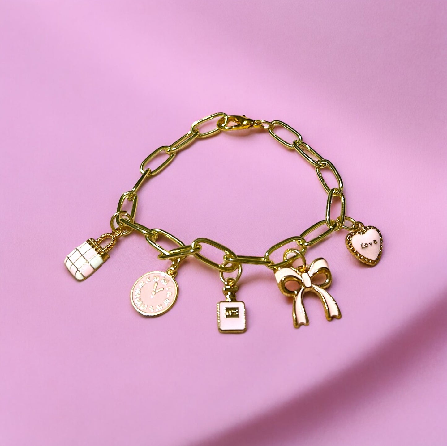 Soft Pink Charm Bracelet