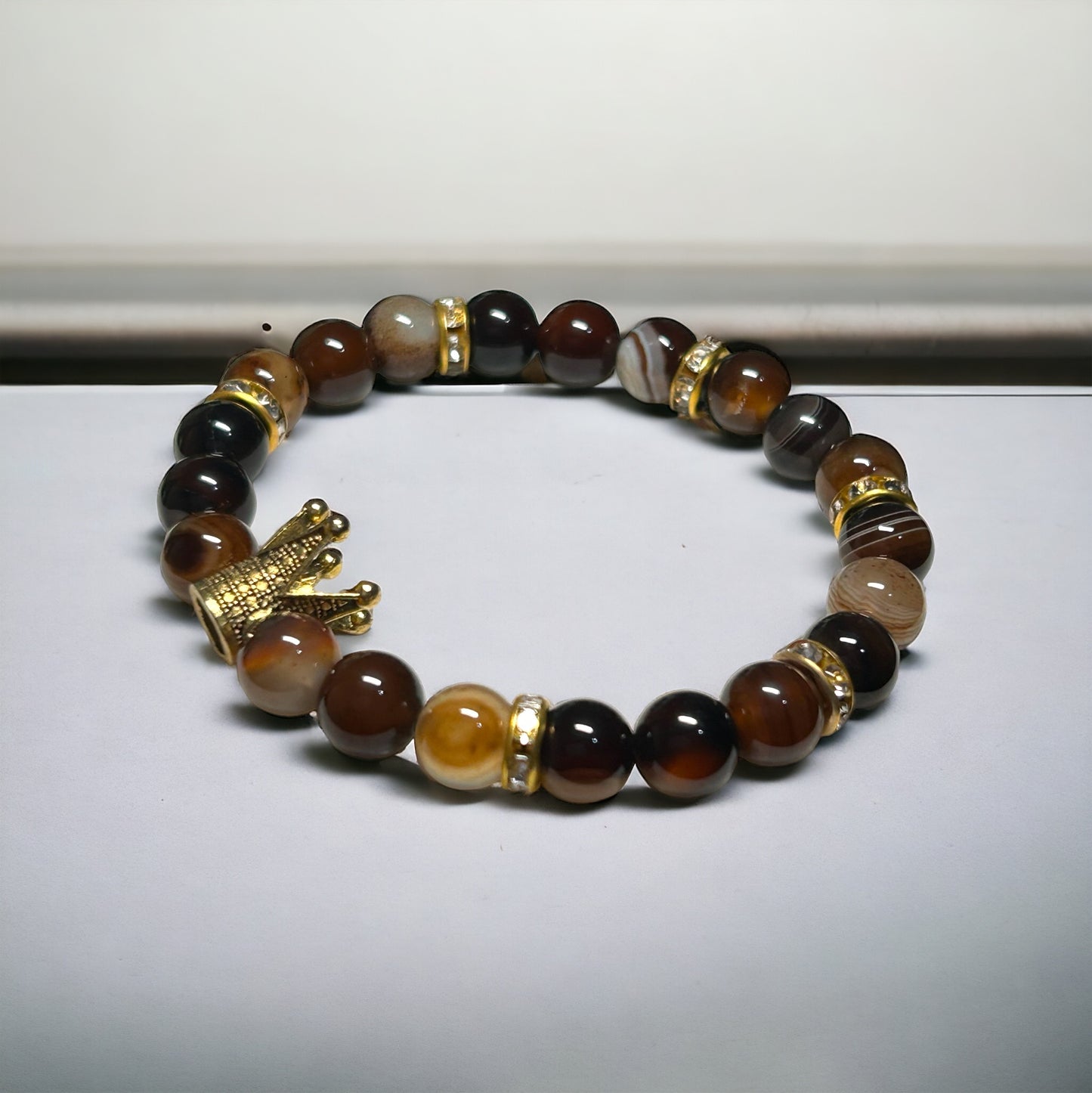 Royal Brown Tuxedo Agate