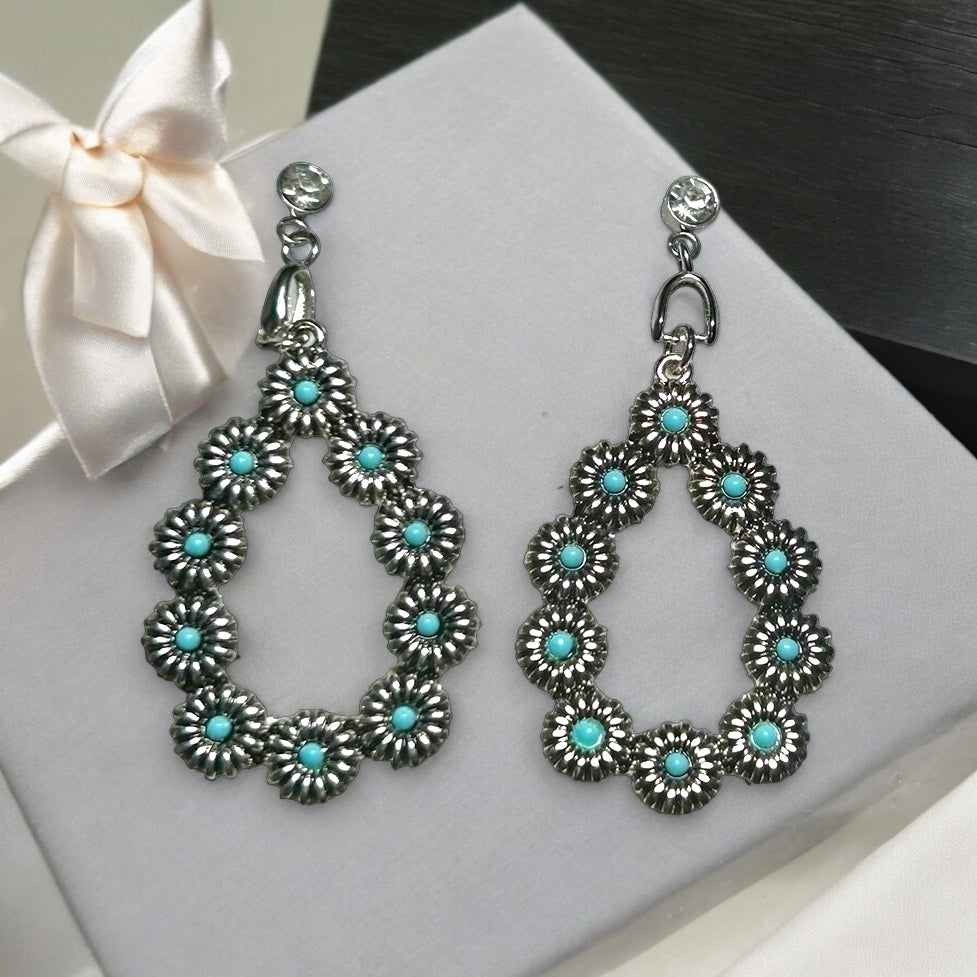 Silver and Turquoise Earrings