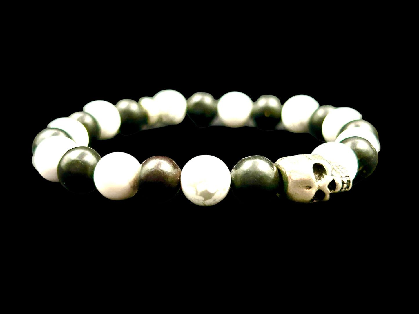 Skull White Howlite