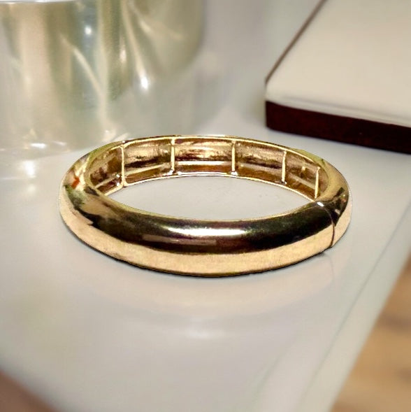 Gold Stretch Bangle