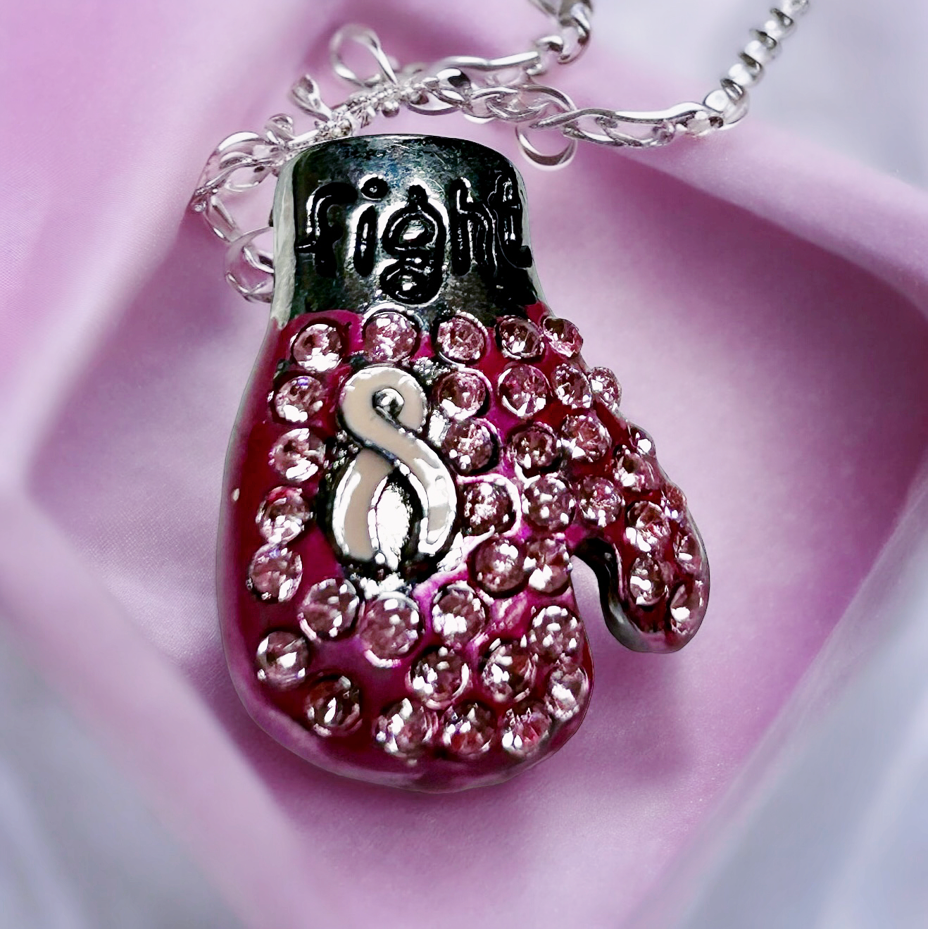 Cancer Awareness Glove Pendant