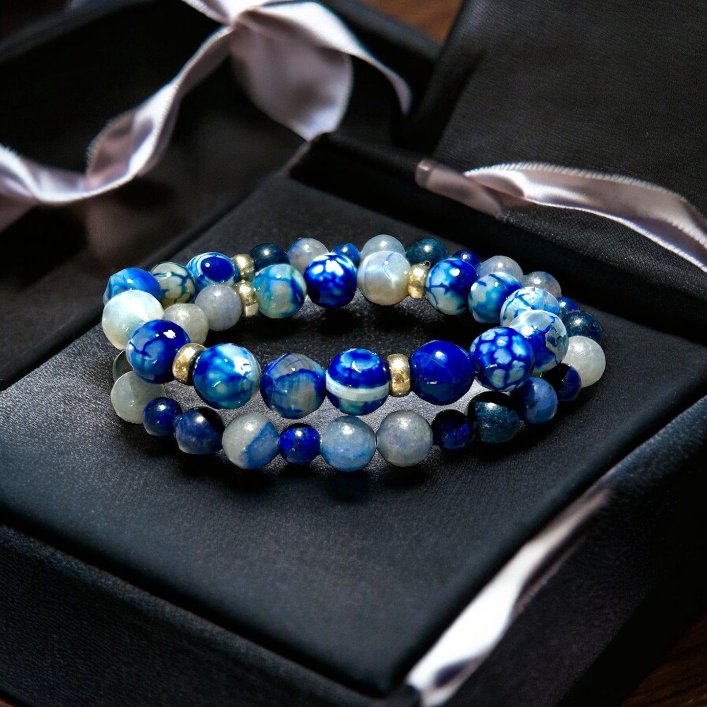 Wrap Set Blue Agate