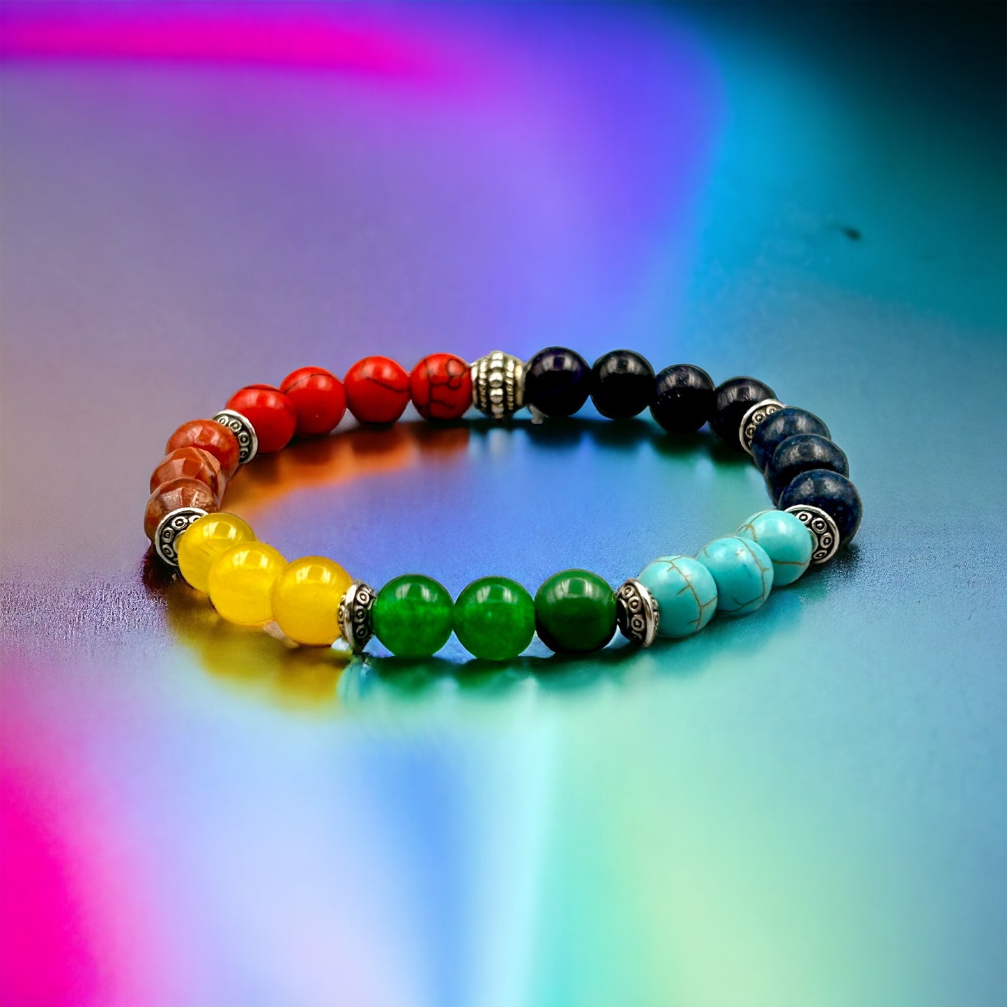 7 Stone Chakra Bracelet