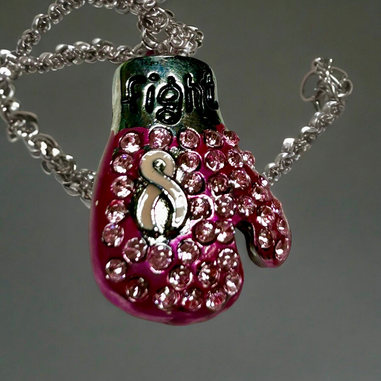 Cancer Awareness Glove Pendant