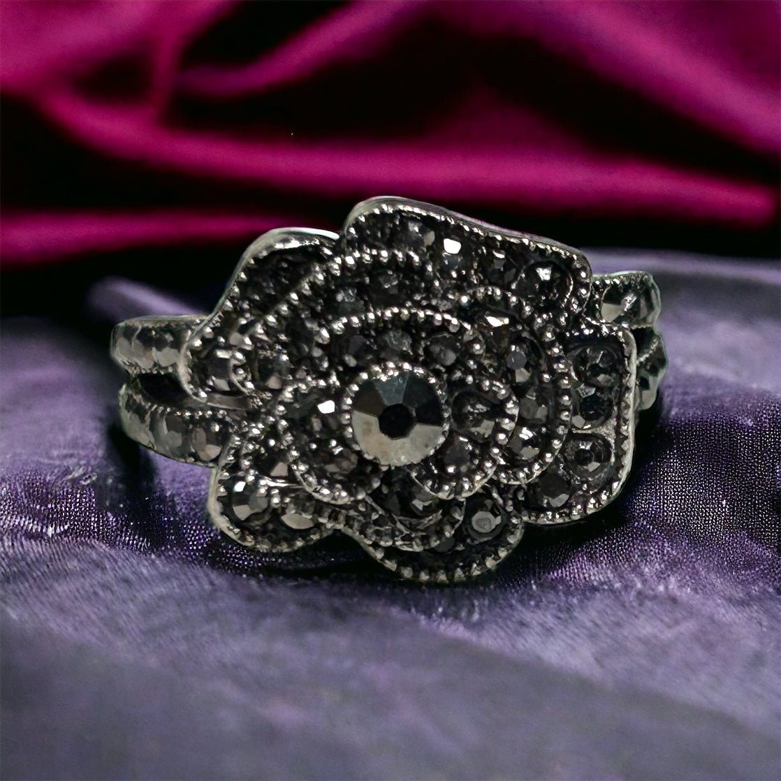 Art Deco Rose Ring