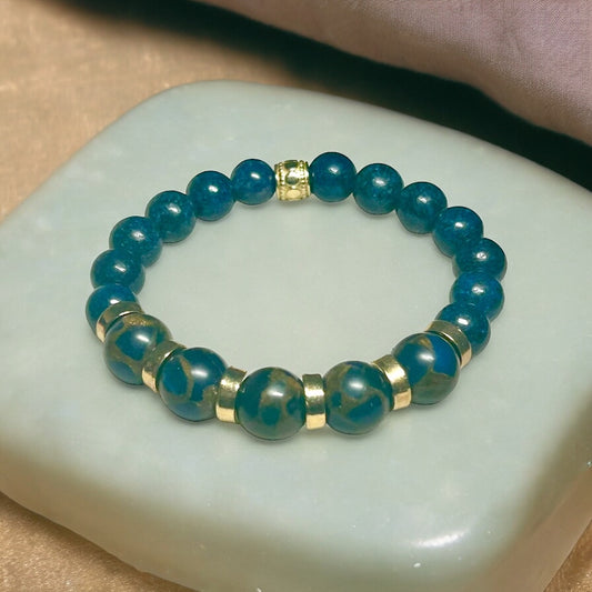 Imperial Jasper & Lapis Bracelet