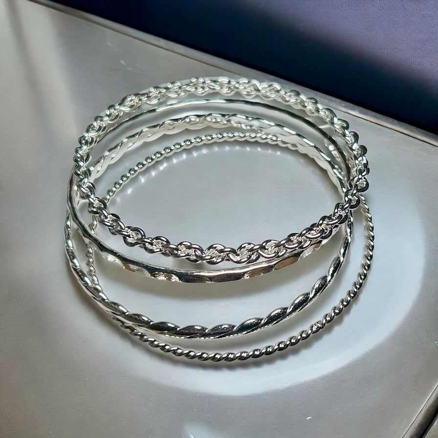 Silver Bangles