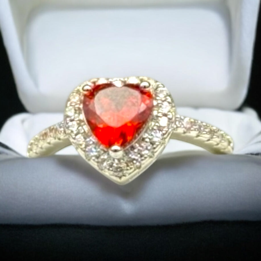 Ruby Heart Ring