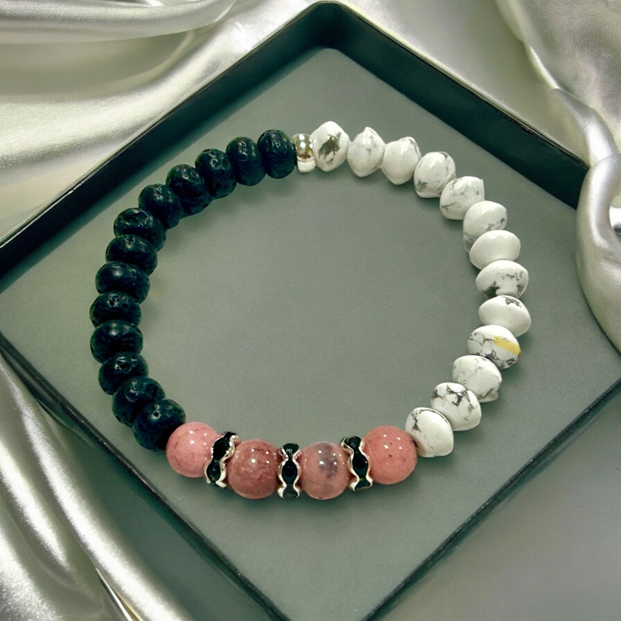 Mystic Howlite and Lava