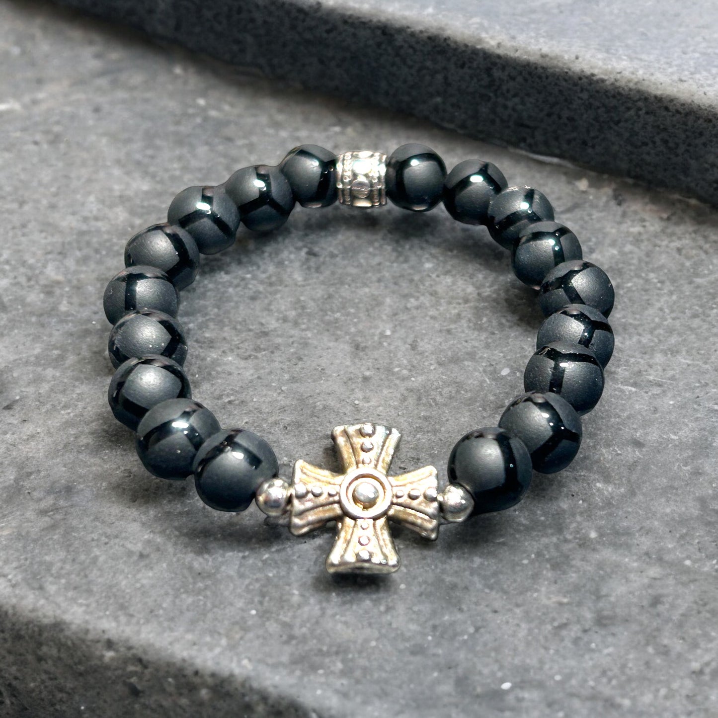 Ornate Cross Black Onyx