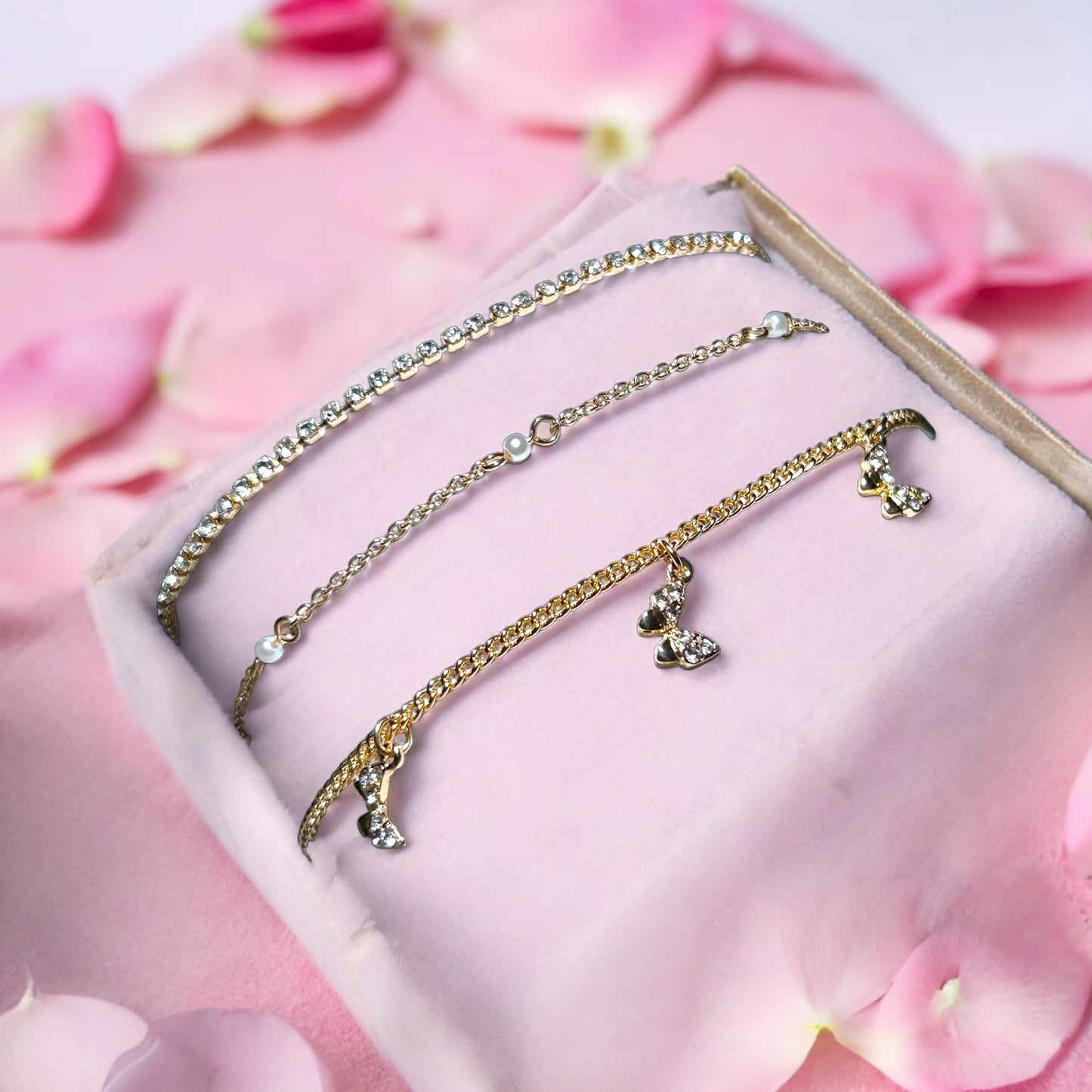 Elegance and Charm Anklets