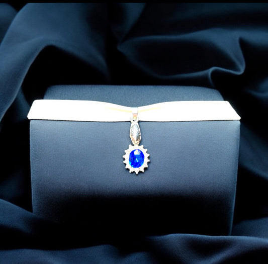 Sunburst Blue Choker