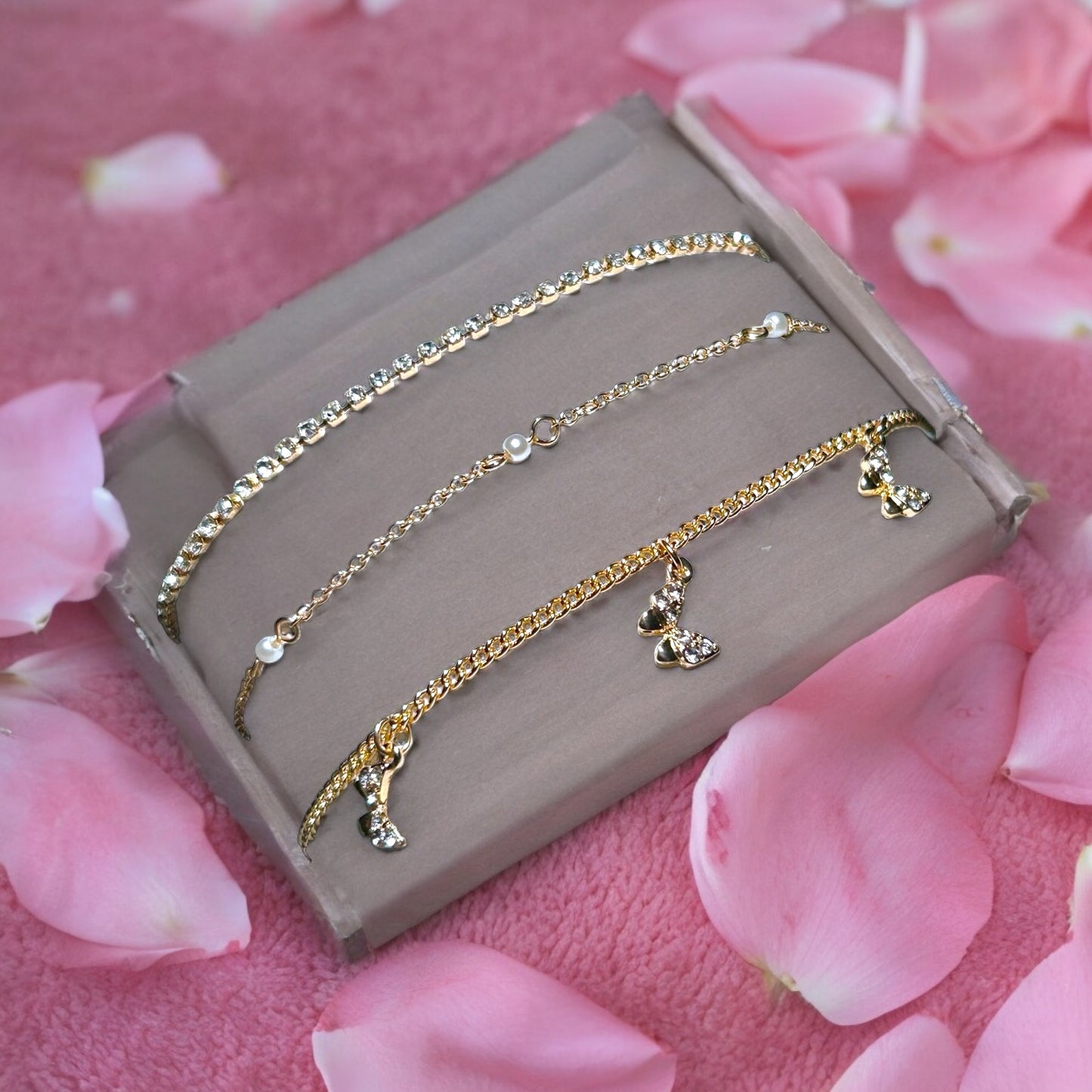 Elegance and Charm Anklets