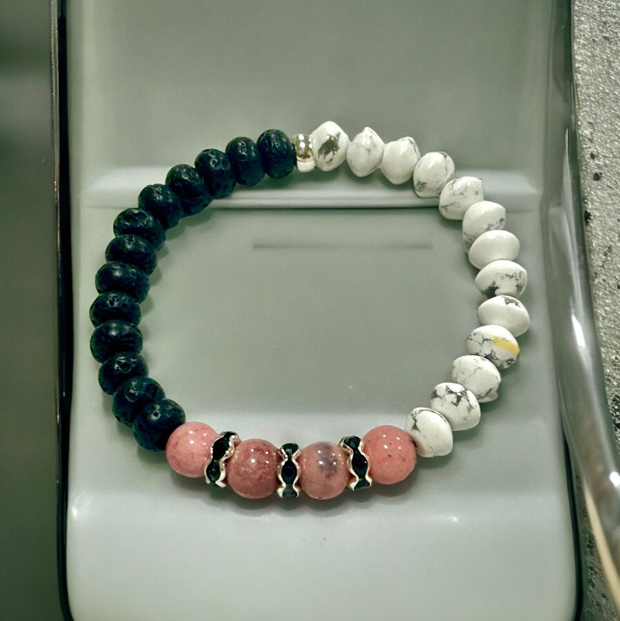 Mystic Howlite and Lava