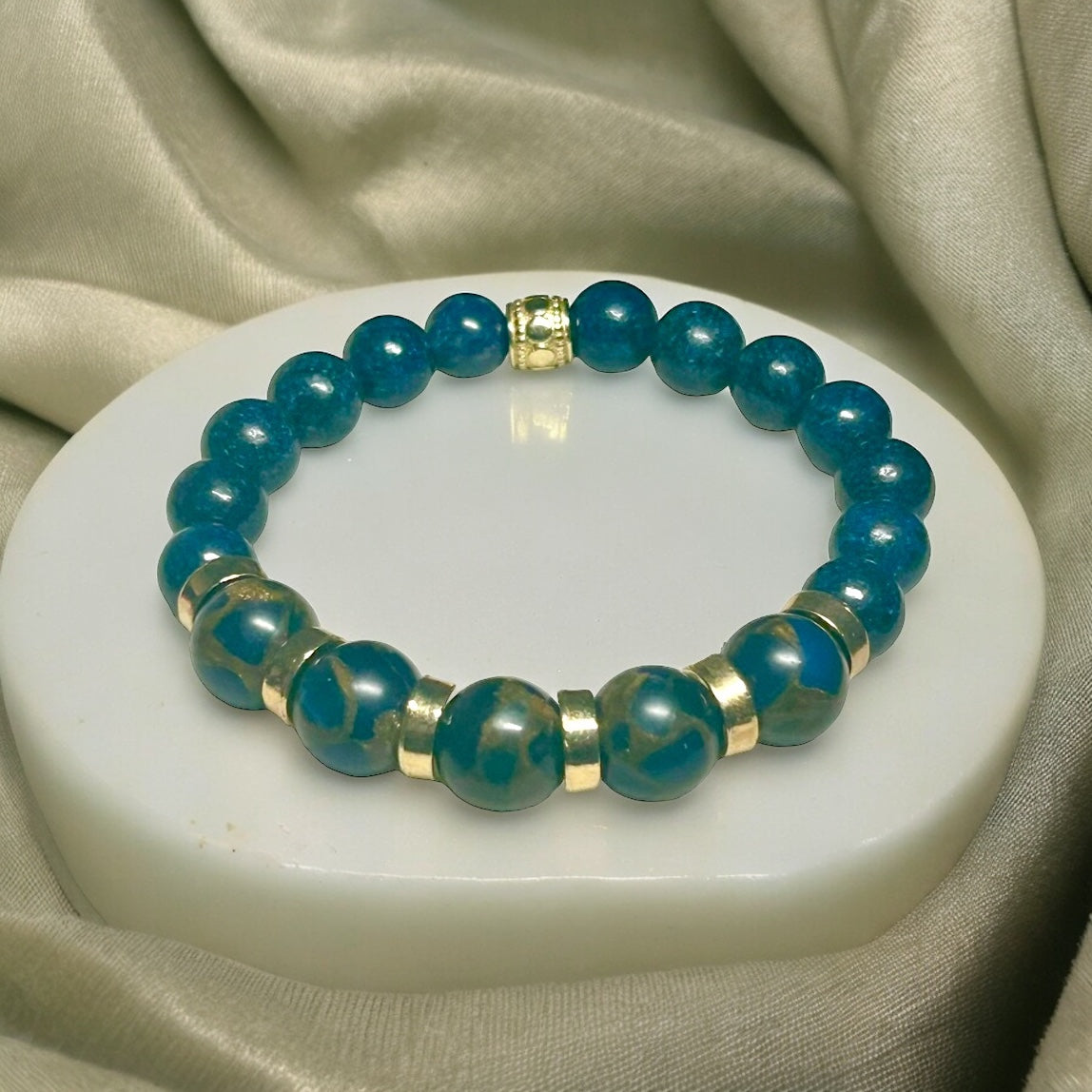 Imperial Jasper & Lapis Bracelet