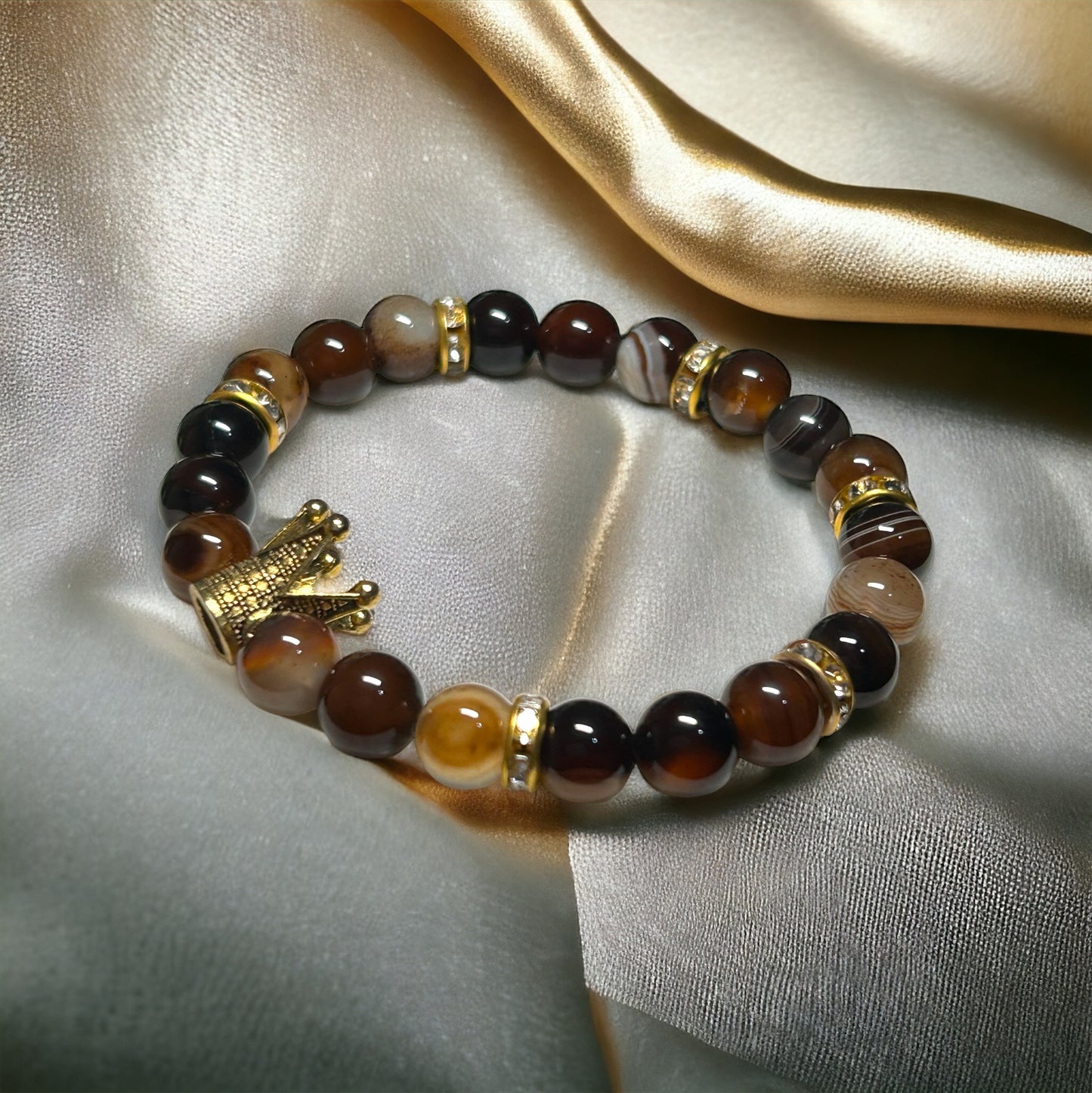 Royal Brown Tuxedo Agate