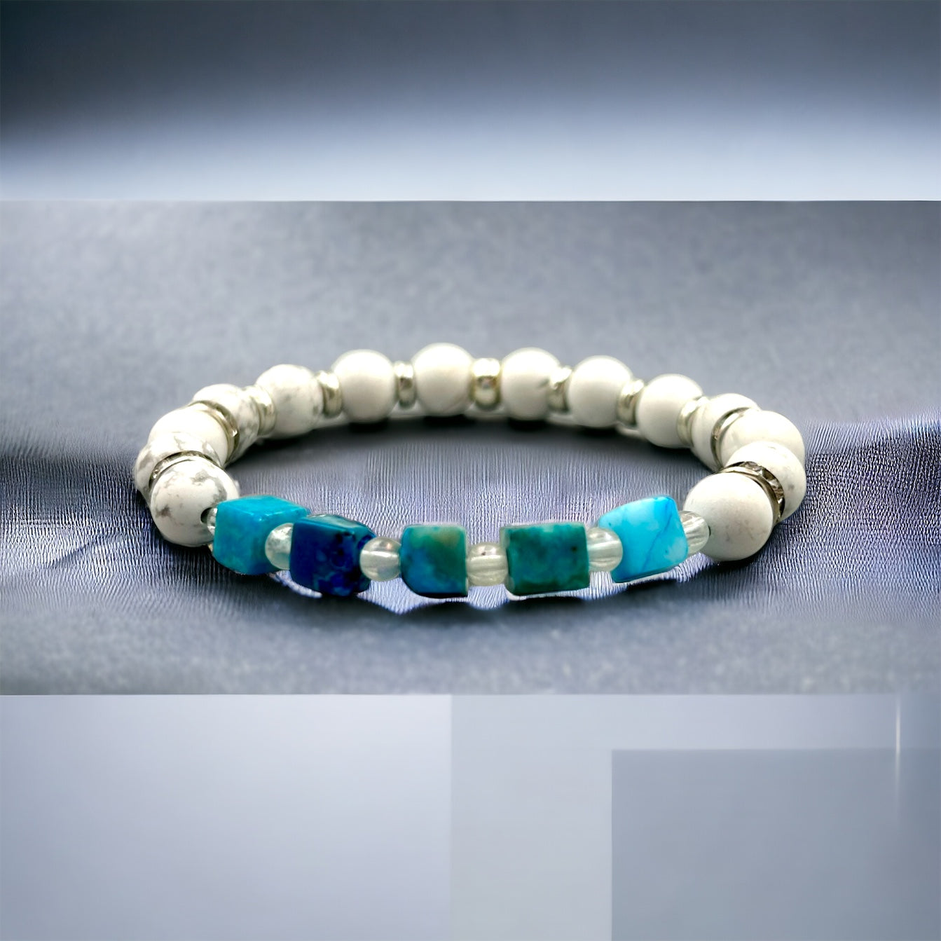 Blue Turquoise and Howlite