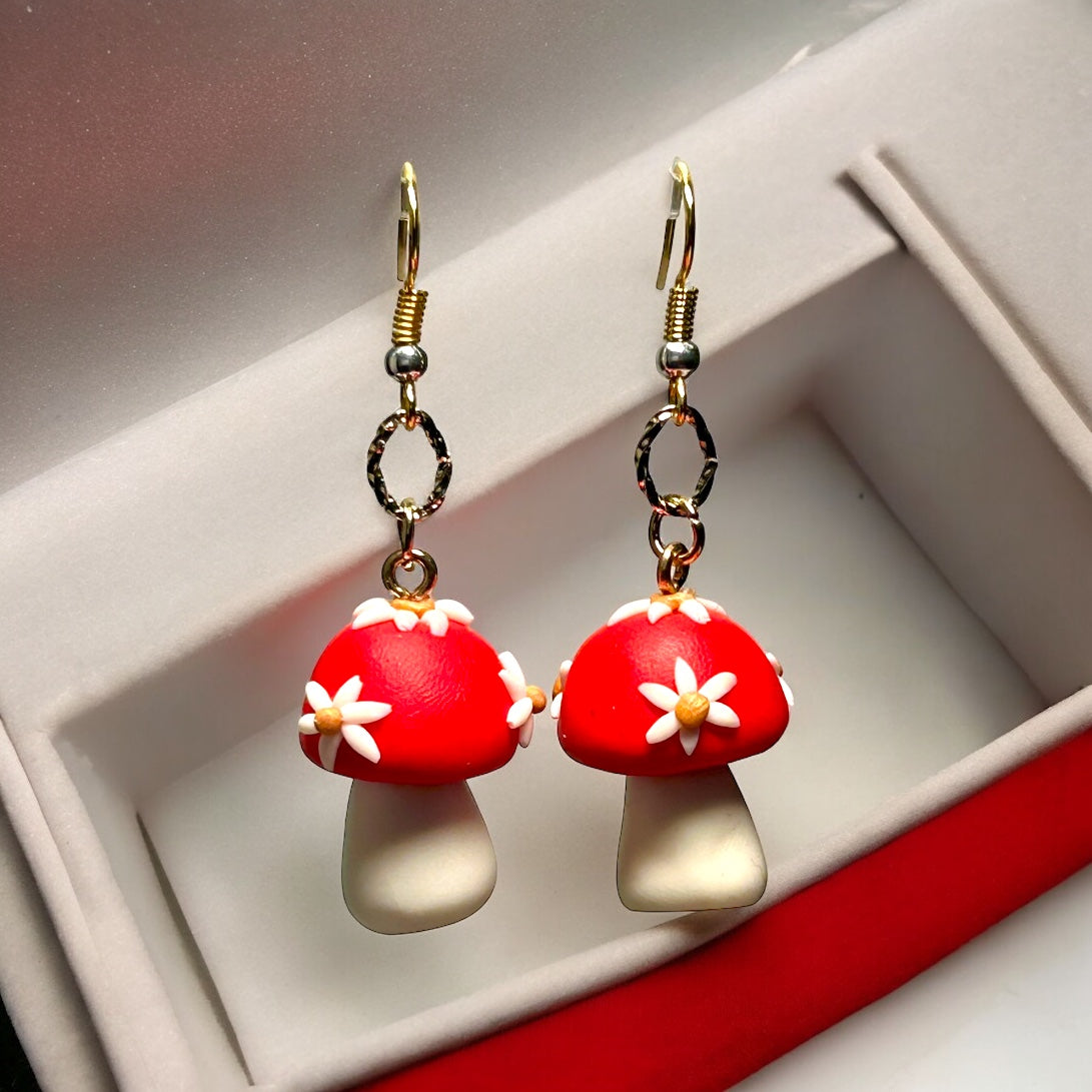 Mushroom Earrings