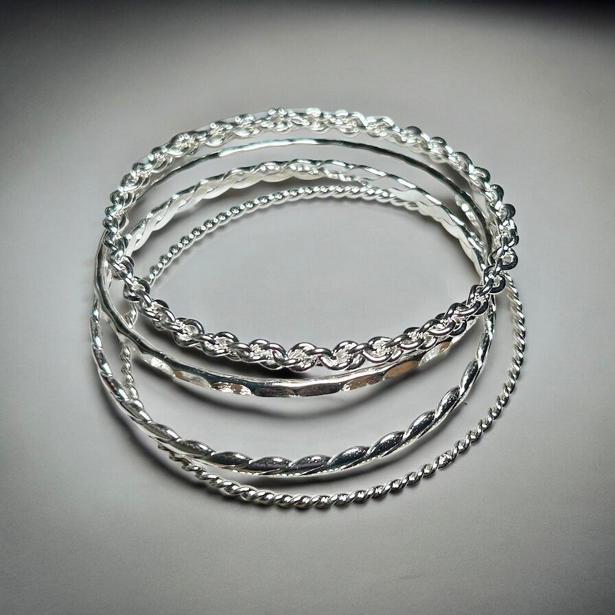 Silver Bangles