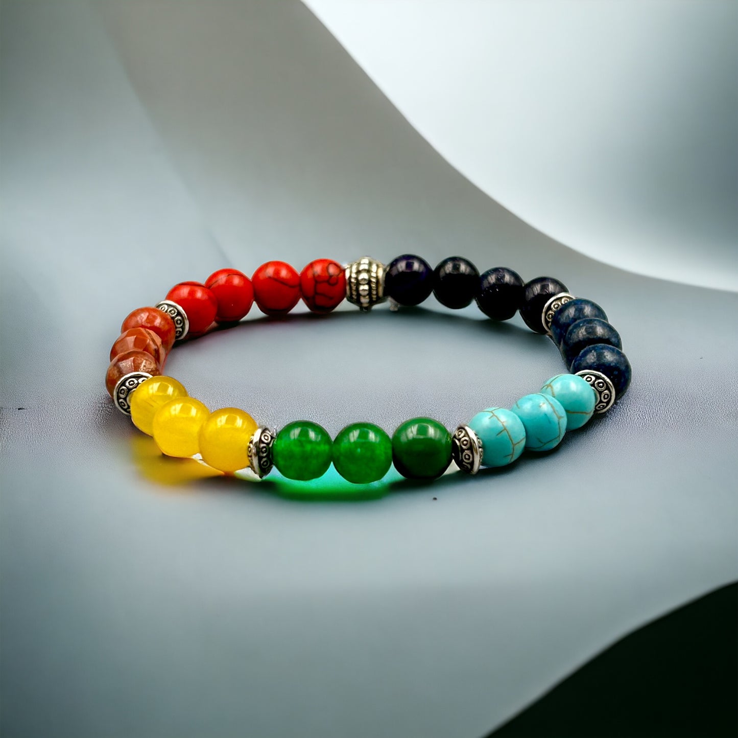 7 Stone Chakra Bracelet