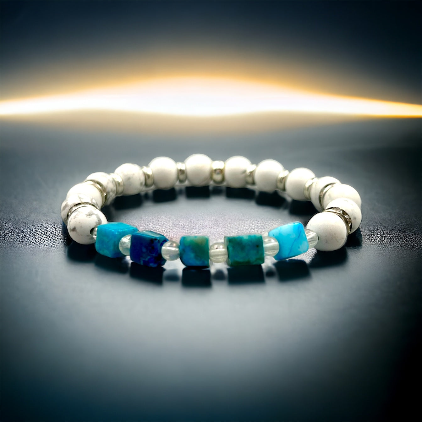 Blue Turquoise and Howlite