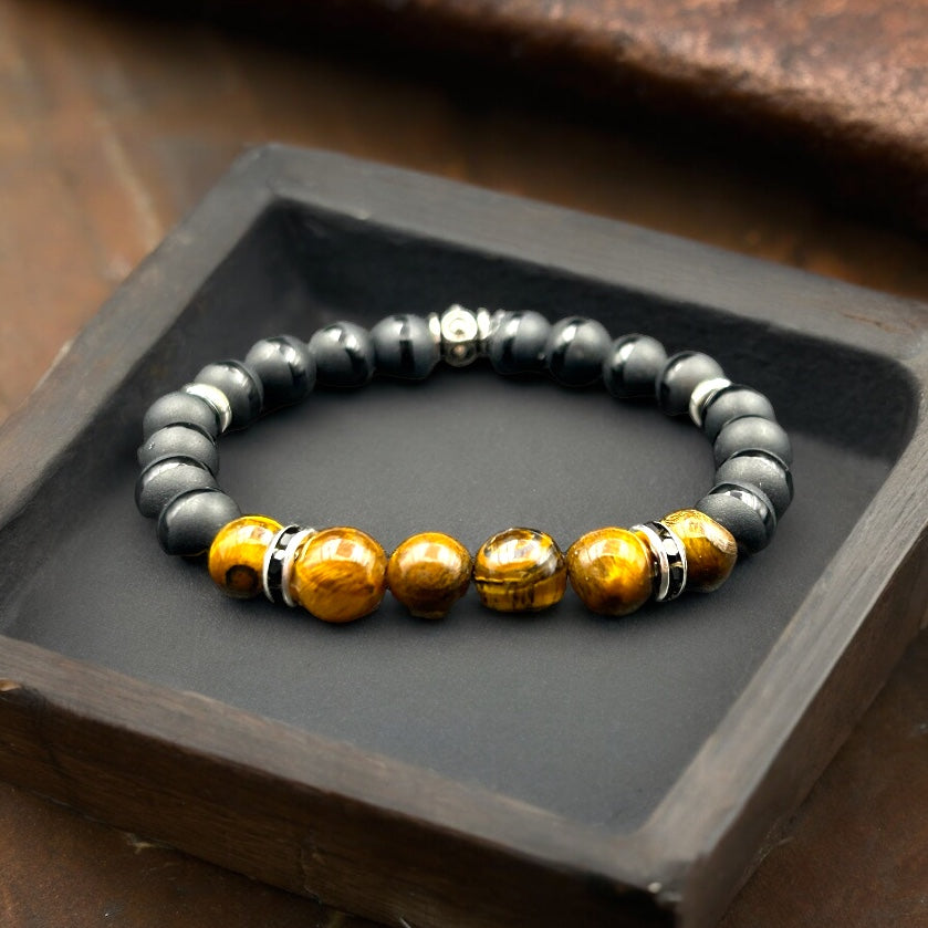 Tigers Eye w/ Black Onyx