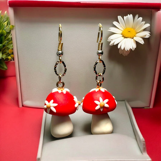 Mushroom Earrings