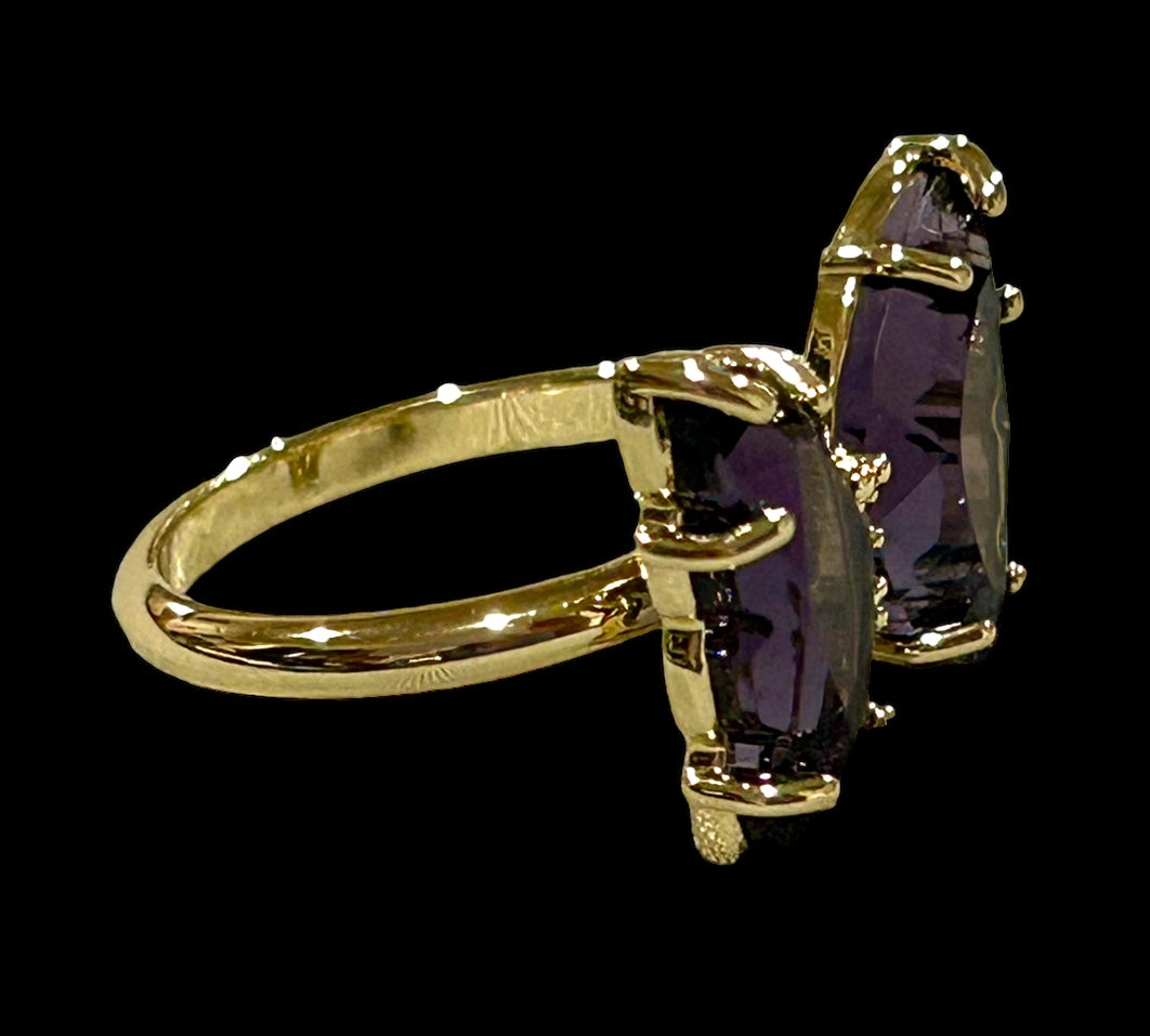 Amethyst Butterfly Ring