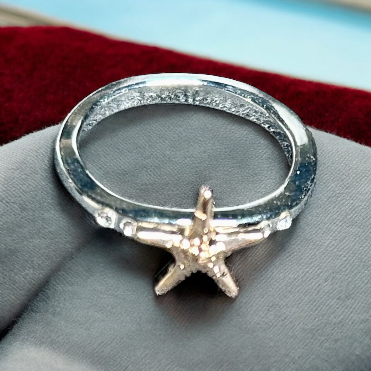 Shimmering Starfish Ring