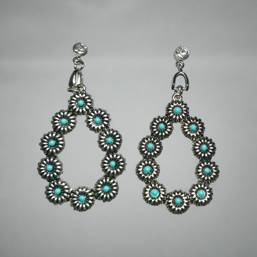 Silver and Turquoise Earrings