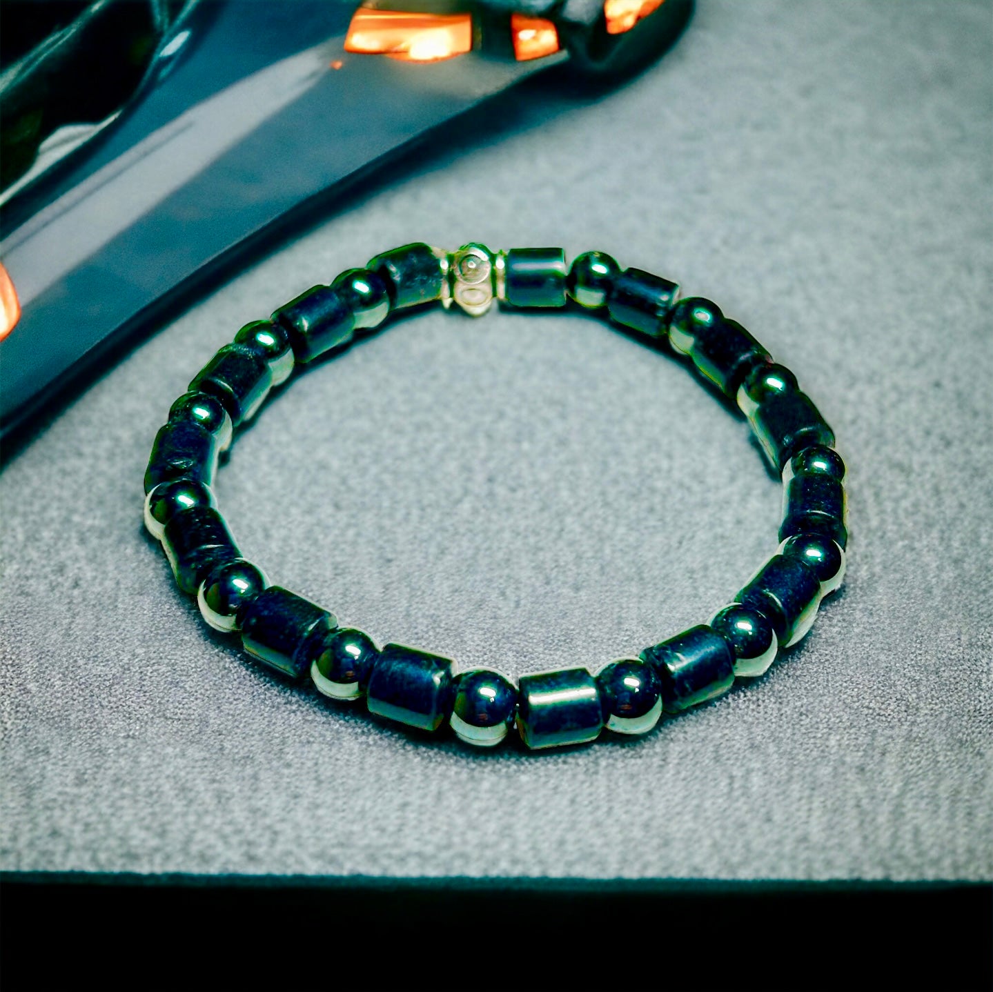 Black Jade and Hematite