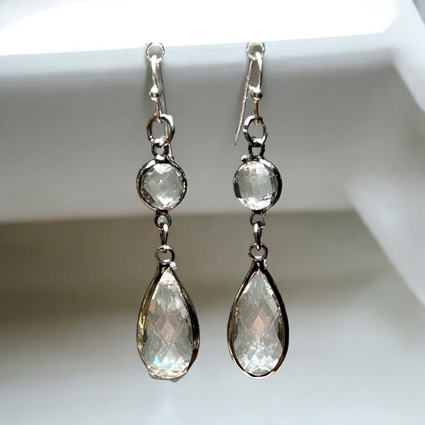 Quartz Drop Earrings