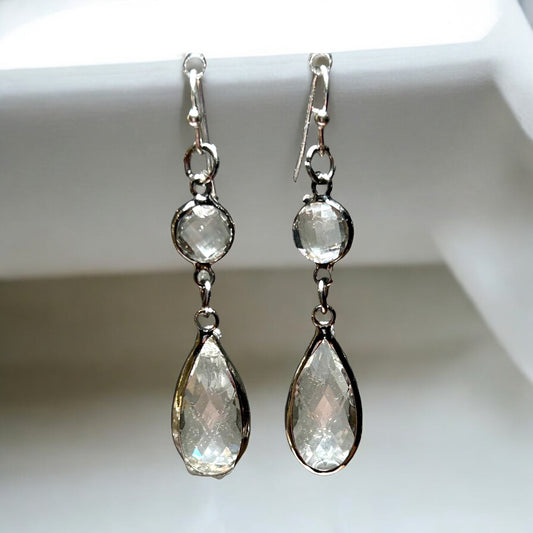 Quartz Drop Earrings